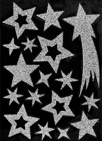 Наклейки на окна Atmosphera 29х40 см 4 вида в ассортименте 122154