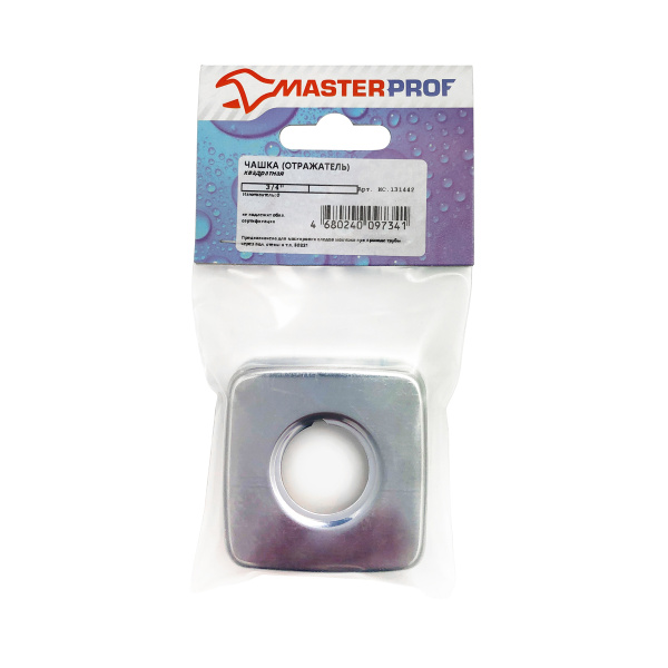 Чашка декоративная (отражатель) квадратная 3/4" (хром), MP-У Чашка декоративная (отражатель) квадратная 3/4" (хром), MP-У