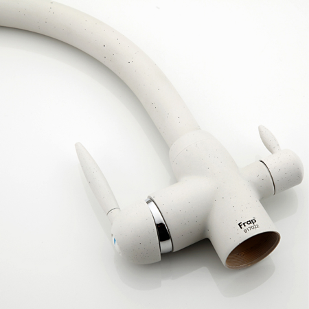 Смеситель д/к  Frap F4399-8 Белый с выходом под фильтр