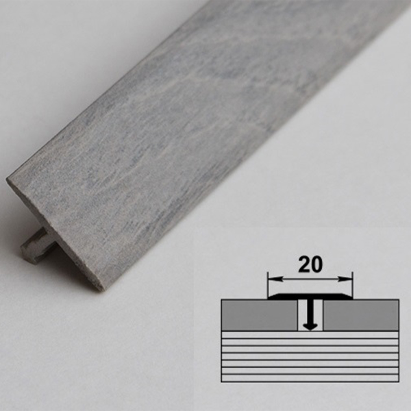 Профиль стыкоперекрывающий ЛС 10.2700.250 дуб муссон грей