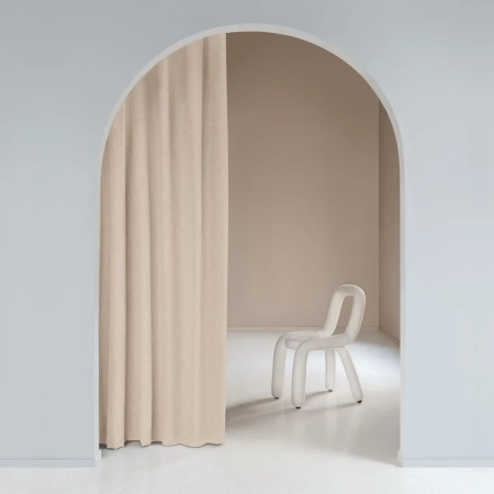 Штора портьерная Волшебная Ночь 200х270 см жемчуг рогожка 777128