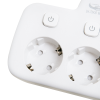 Удлинитель сетевой 2 м N2435 2 розетки, 4 usb разъема (белый)