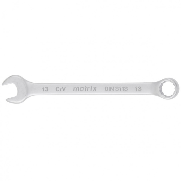 Ключ комбинированный Matrix 13мм CrV матовый хром