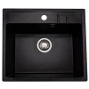 Кухонная мойка GranAlliance G-21м, черный,прямоугольная:555х495 мм