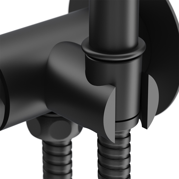 Смеситель Damixa 217000000 Option монтируемый в стену, черный,