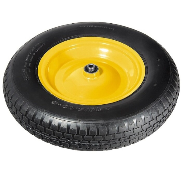 Колесо пневматическое 4.80/4.00-8 D380мм, подш. внут. диам. 20мм, длина оси 90мм// Palisad