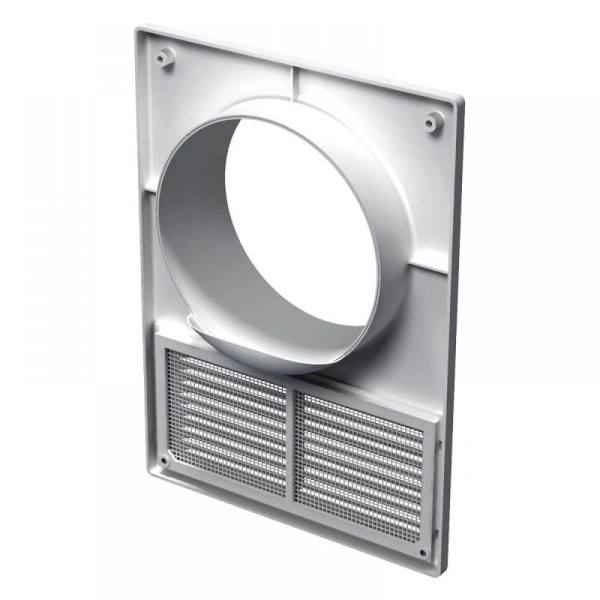 Решетка вент. МВ 120КВс (182*252 с флянцем d120мм).