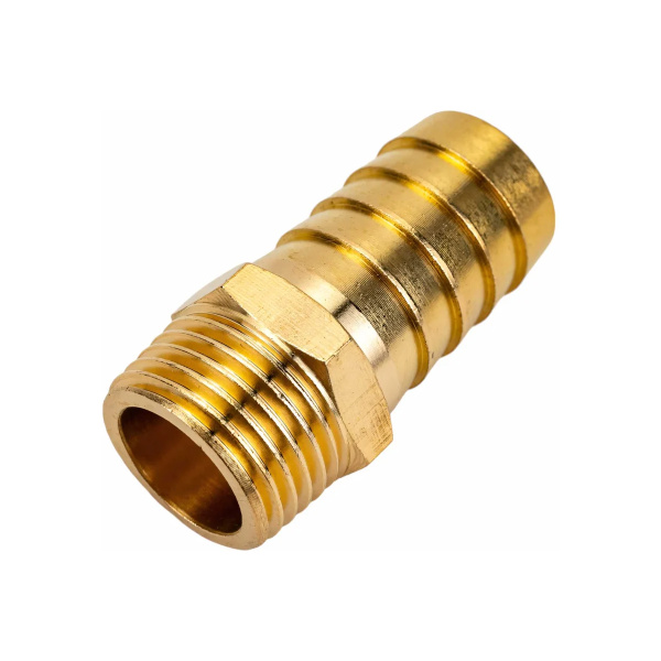 Соединение нар. резьба 1/2" х елочка 19 мм (латунь) ECO