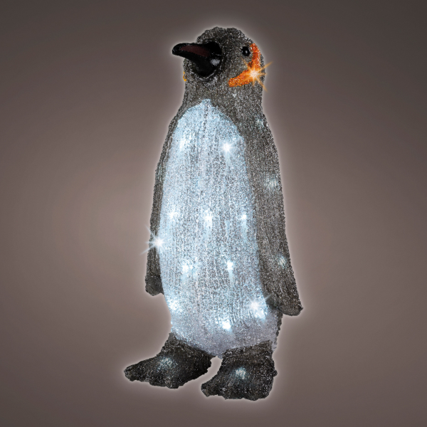 Фигурка новогодняя светодиодная Kaemingk Пингвин 33 см 492228