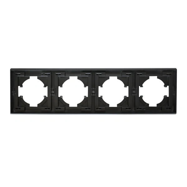 Рамка Brilliant E2-123-1, 4-постовая серый