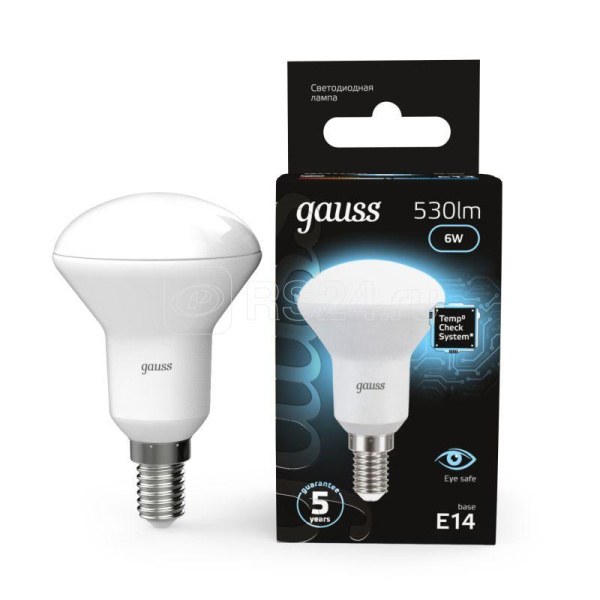 Лампа Gauss LED R50 6W 530lm 4100K Е14 106001206