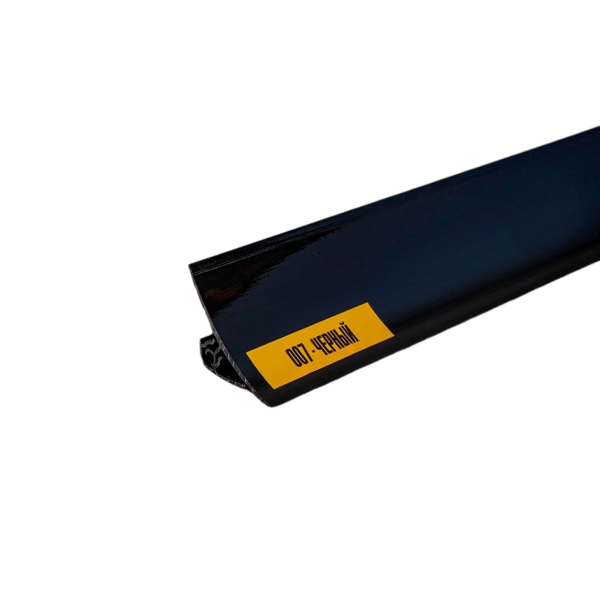 Плинтус для столешницы 3.0м "Идеал"007-0 Черный глянцевый