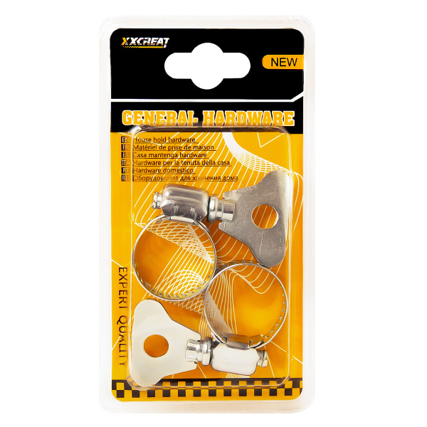 Хомут металлический  Ø25 2PC  (блистер)