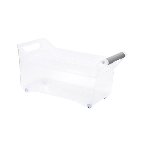 Органайзер с ручкой IDEA на колесах 7л Прозрачный М 1621