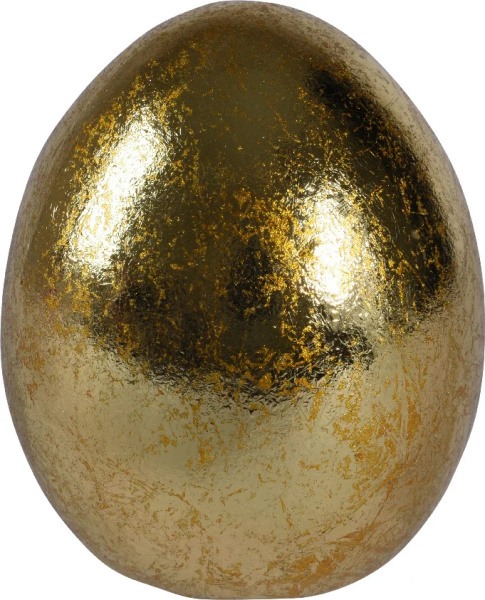 Яйцо пасхальное 8,6х8,8х10,2 см Gold керамика    Kaemingk 829480
