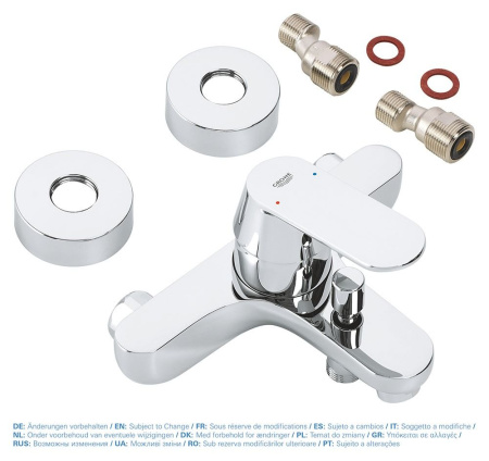 Комплект смесителей GROHE Eurosmart Cosmopolitan для раковины (23325000), ванны (32831000) с душевым