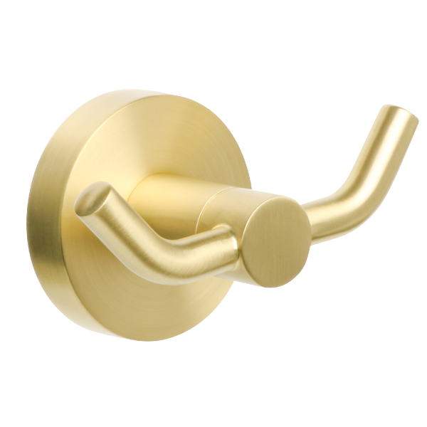 Крючок двойной FIXSEN "COMFORT GOLD" золото-сатин FX-87005A