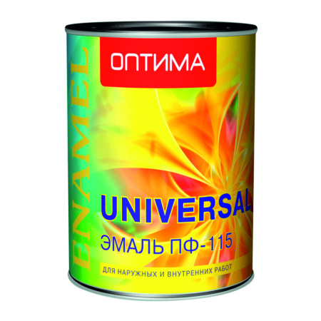 Эмаль Оптима ПФ-115 зеленая 0,9 кг