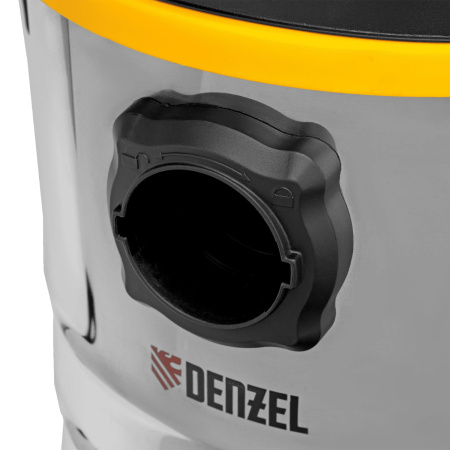 Пылесос строительный RVC30, 1400 Вт, бак 30 л, шланг 3 м, розетка с автосинхр.// Denzel