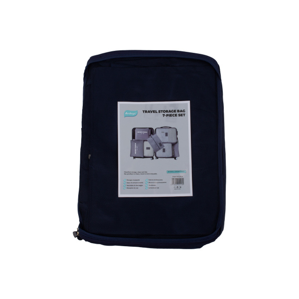 Набор органайзеров дорожный 7 предметов 30х40см темно-синий CN
