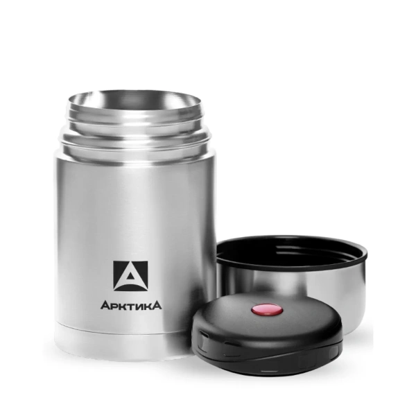 Термос Арктика 301-500 вакуумный с широким горлом 500 мл серебристый