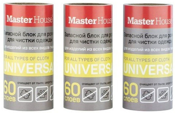 Набор К-ролик из 3-х запасных блоков для ролика для чистки одежды 75551