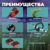 Триммер аккум. WORTEX TB 3036 ALL1 SOLO БЕСЩЁТ.ДВИГ., 18В+18В, шир.скаш.300 мм леска, 255 мм нож, по