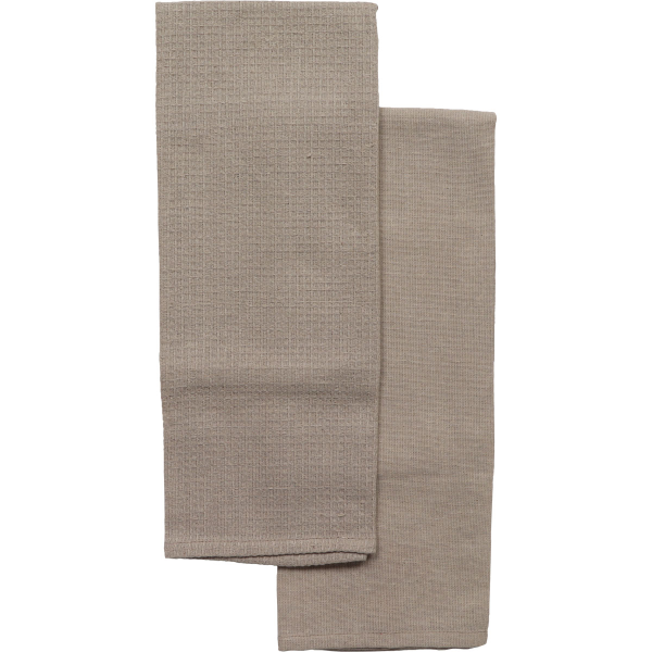 Набор кухонных полотенец JUSTIN 50х70 см вафля хлопок беж 4501563