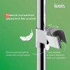 Душевая система с тропическим душем и изливом, глянцевый хром, Parker, IDDIS, PARSB3Fi06