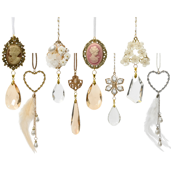 Украшение подвесное Kaemingk 1,5х5х15 см 8 видов в ассорт.740294