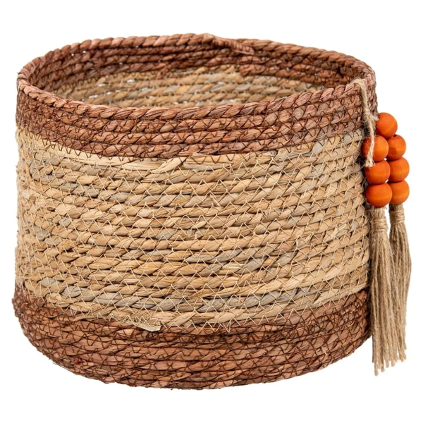 Корзина для хранения Natural House Бразилия D27хН21 см, натуральный, шоколадный UC-243 M