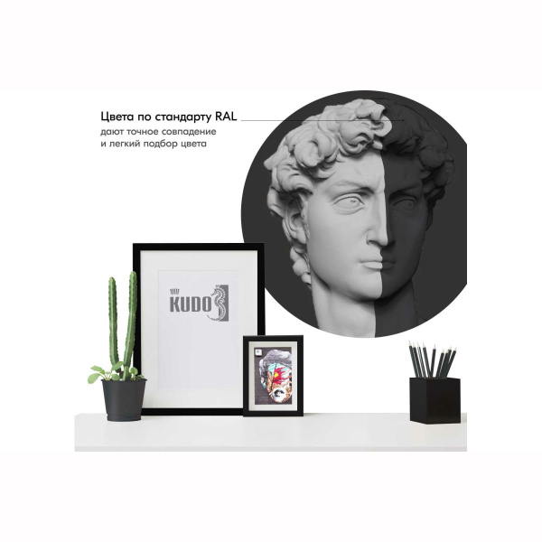 Эмаль Kudo универсальная акриловая  RAL9005 черная матовая