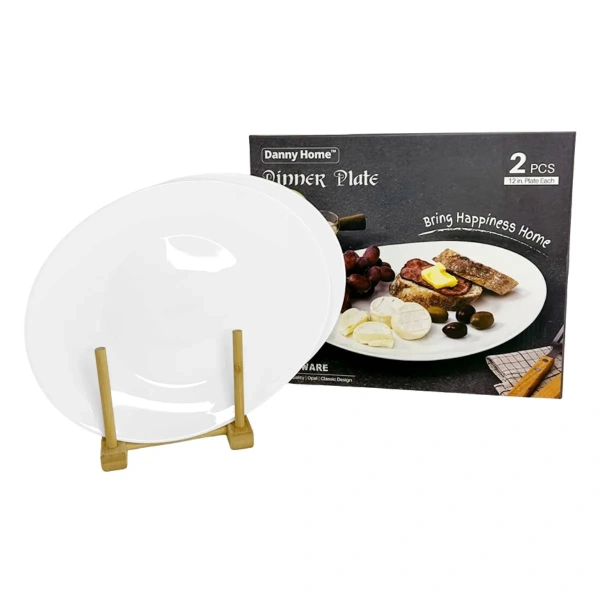 Набор сервировочных тарелок 2 пр. DH Ø30 cm белый LCP120-W