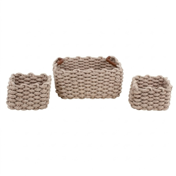 Набор корзинок для ванной Bathlux coffee 3 шт 90822