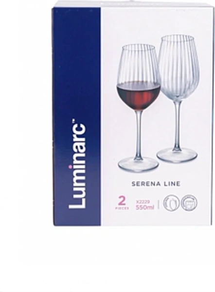 Набор бокалов для вина Luminarc SERENA LINE 2шт 550мл X2229