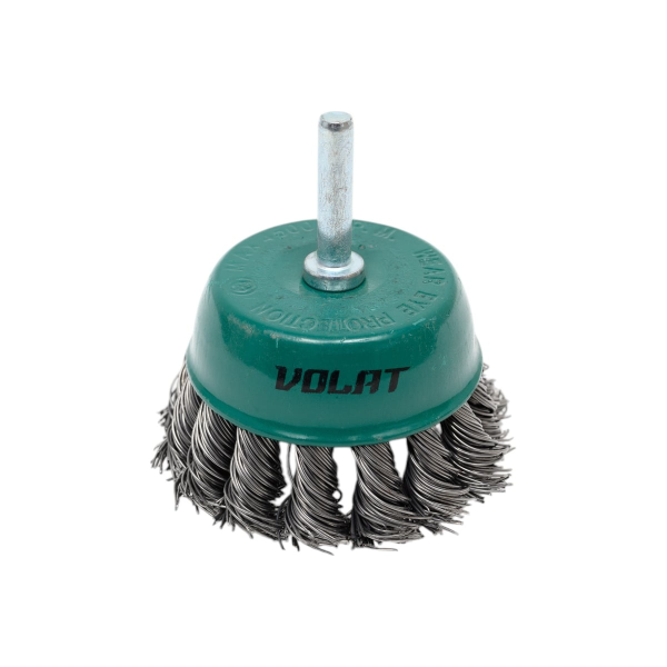 Щетка д/дрели "чашка" косич. 75мм ВОЛАТ, арт.81020-75