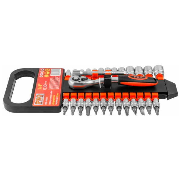 Набор головок и бит 28 пр. 1/4" PRO STARTUL (PRO-42814), арт.PRO-42814
