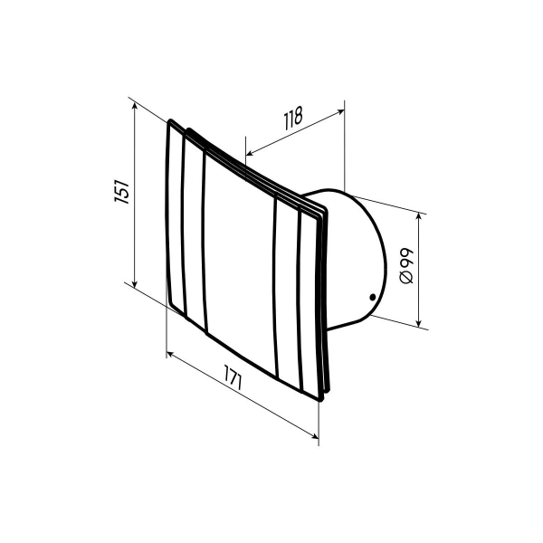 Вентилятор ZERNBERG Ametist 100 gloss black