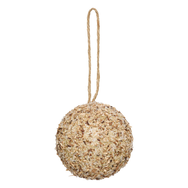 Шар елочный Atmosphera 8 см золотые пайетки 207640