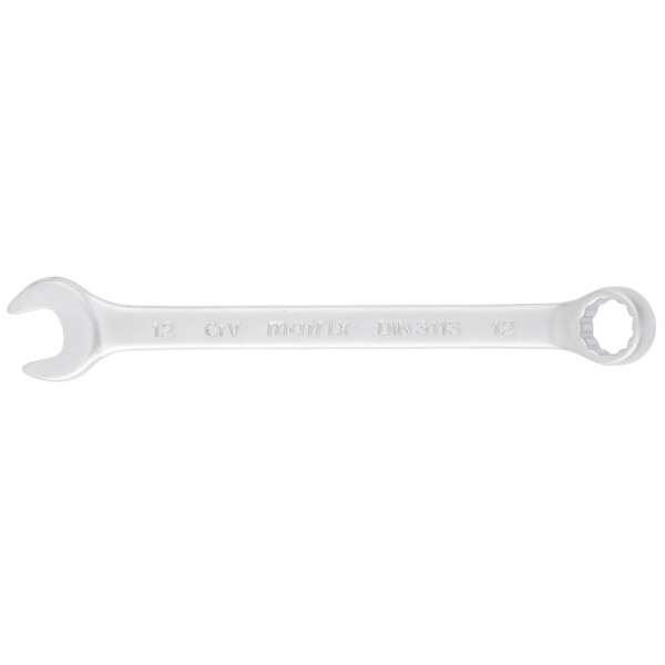 Ключ комбинированный Matrix 12мм CrV матовый хром