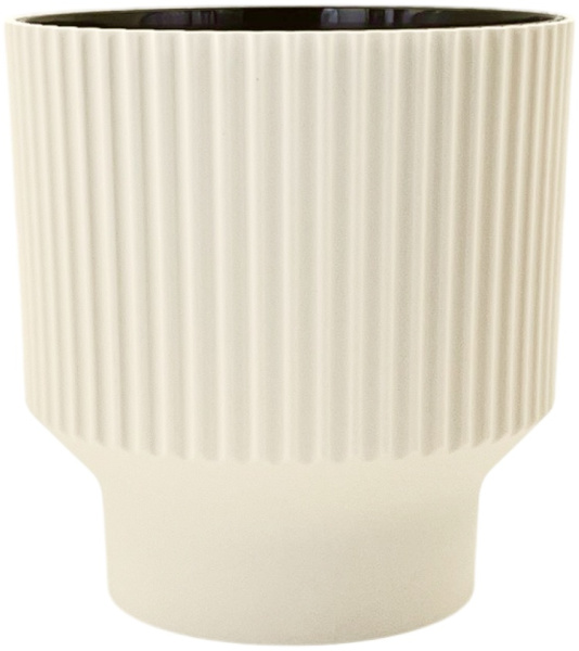 Горшок пластиковый с вкладкой, Аркада ваниль д. 22.5 н.23 см. 7,2л АР23-31