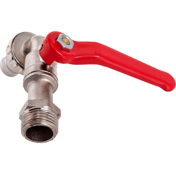 Кран шаровой водоразборный со штуцером 1/2" ручка, LIGHT, MP-У
