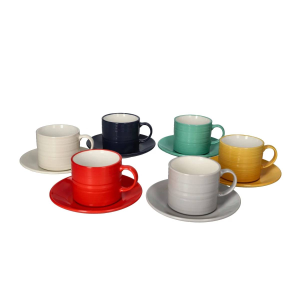 Чайный набор DH Color 200 мл на 6 персон T02-73/6C