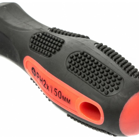 Отвертка Anti-Slip, Ph2 х 150 мм, CrV, двухкомп. рукоятка// MATRIX