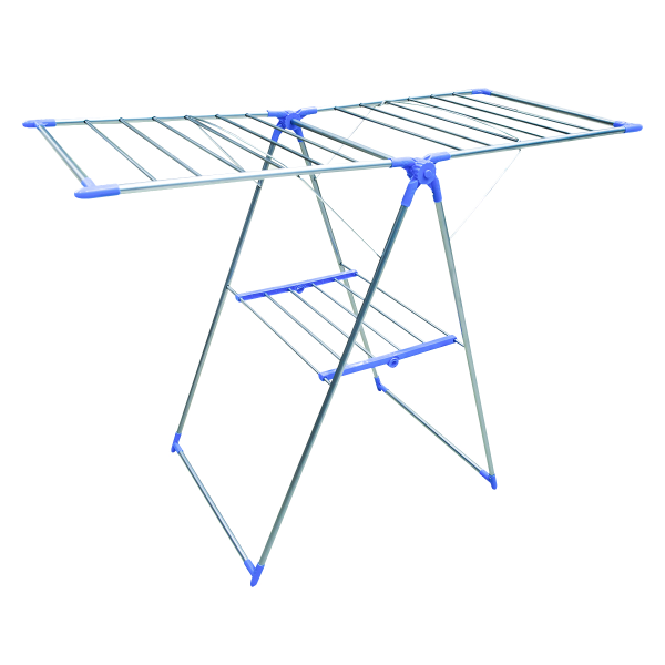 Сушилка напольная для белья из нержавеющей стали голубой PRC