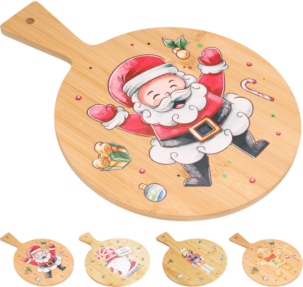 Поднос сервировочный с новогодним дизайном 4 принта в ассортименте 210001160 К