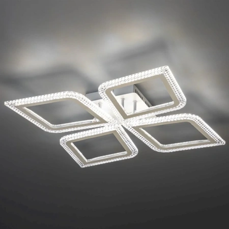 Люстра потол LED димм LOSANGA с ДУ, 3 режима, 510х510х75, 82Вт, 25м², белый, 52928 0
