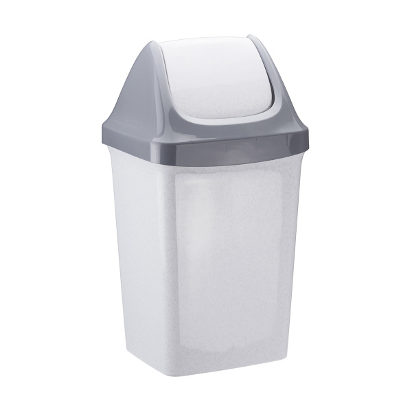 Контейнер для мусора СВИНГ 50л Мраморный