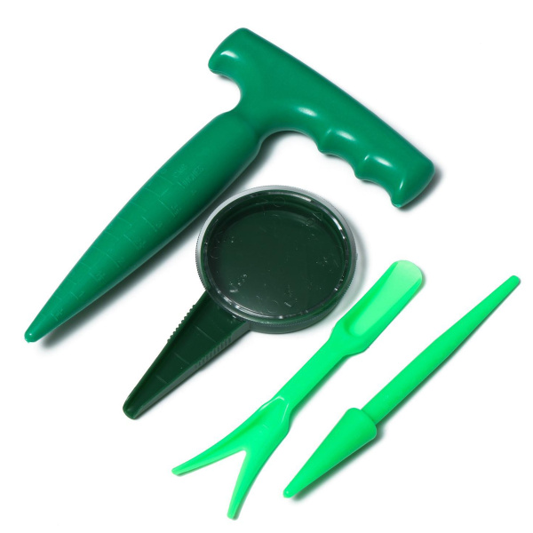 Набор посадочного инструмента 4 предмета: конус - 2 шт, сеялка, пикеровщик  4496954