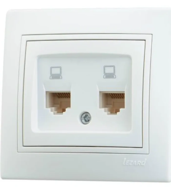 Розетка MIRA 701 0202 141 комп сдв бел.вст. с/у